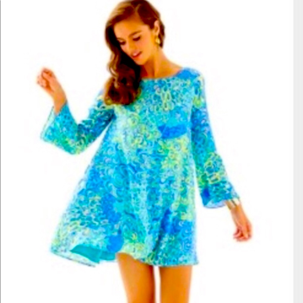 Lilly Pulitzer Colette tunic dress in Lilly’s Lagoon, XL